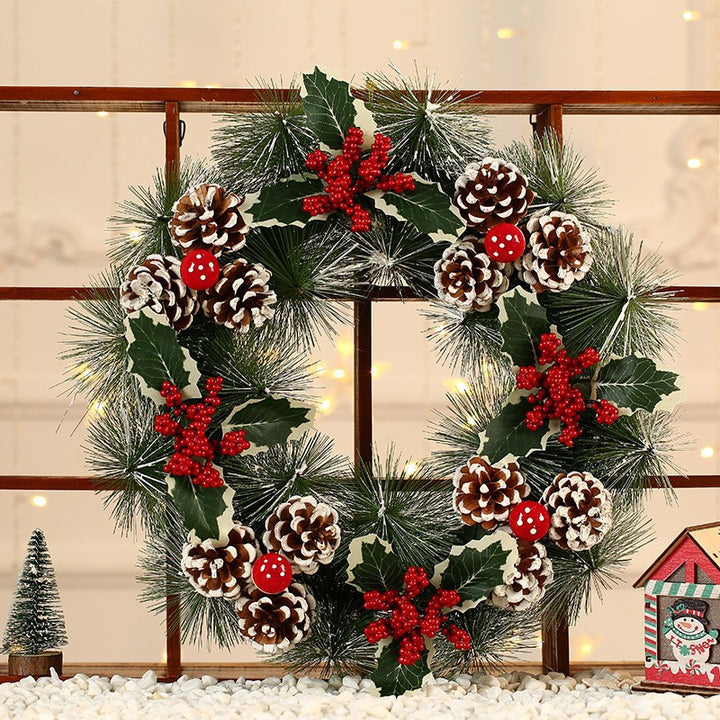 Festive Reindeer Door Wreath Decoration Kalsten