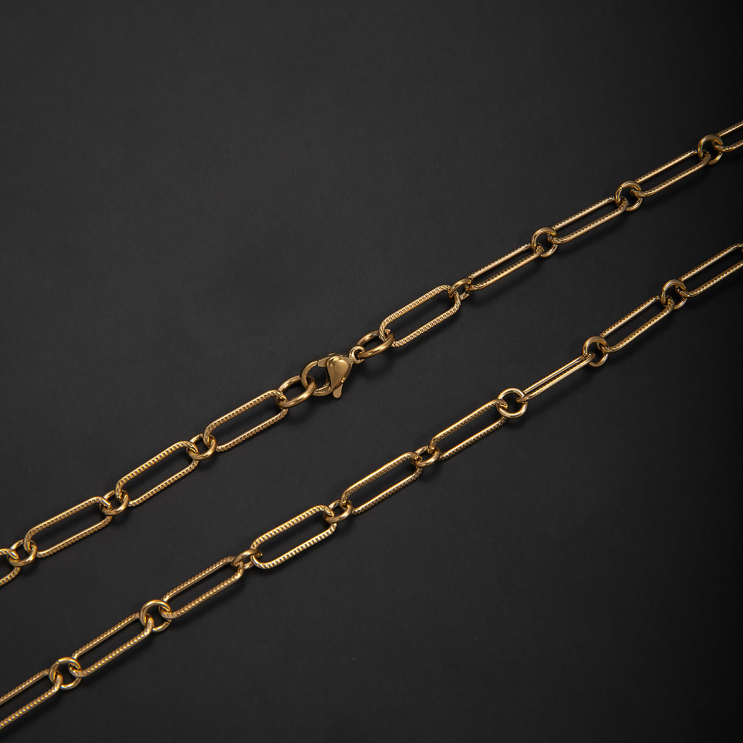 Elegant Open Link Chain Necklace Kalsten