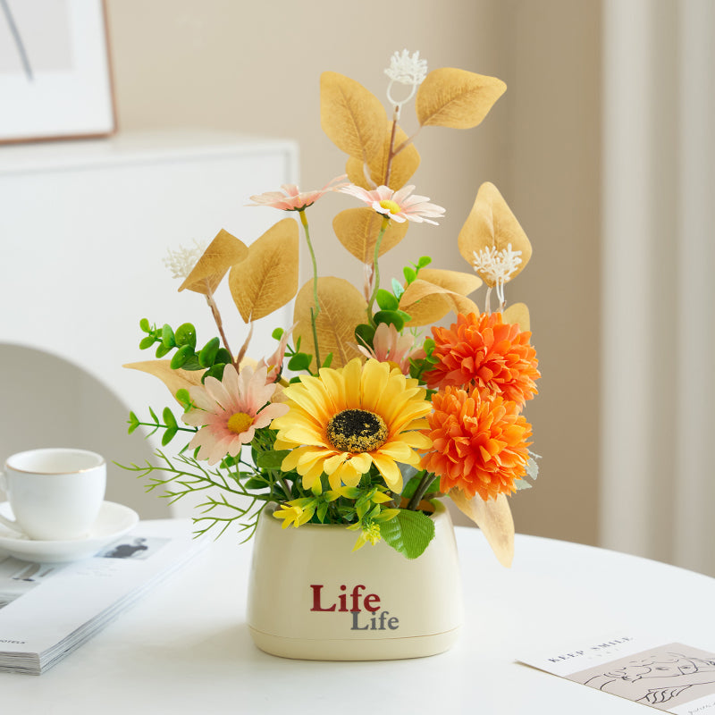Lifelike Decorative Floral Arrangement