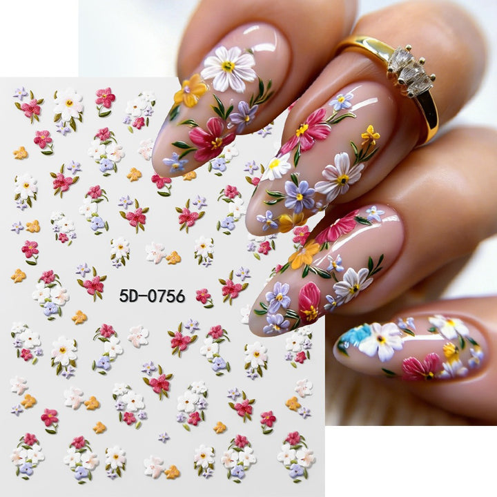 Floral Nail Art Stickers