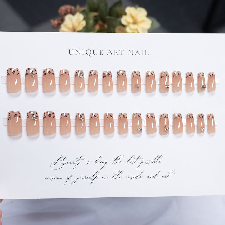 Decorative Leopard Print Press-On Nails