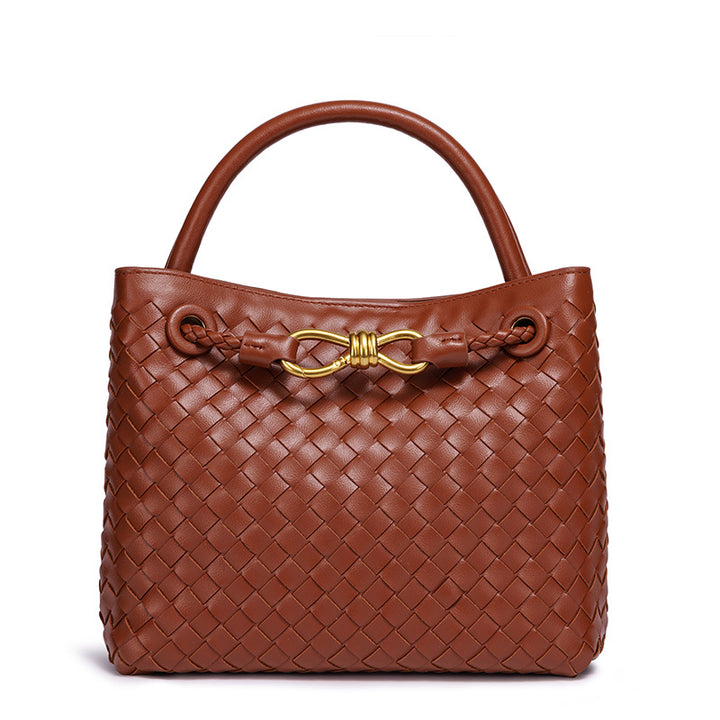 Woven Leather Tote Bag Kalsten