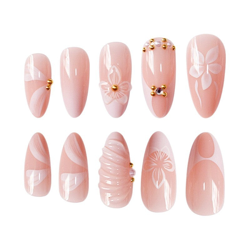 Elegant 3D Floral Nail Art Enhancements Kalsten