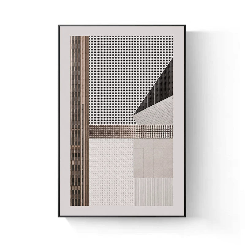Geometric Abstract Framed Wall Art