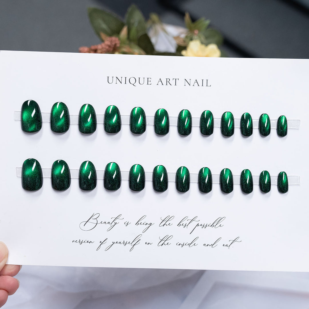 Glossy Long-Lasting Press-On Nail Set