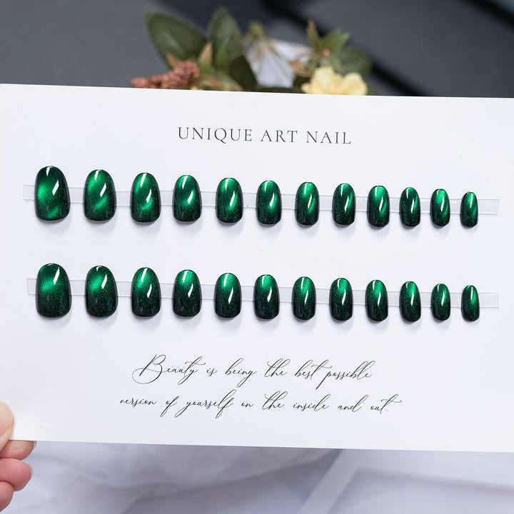 Glossy Long-Lasting Press-On Nail Set