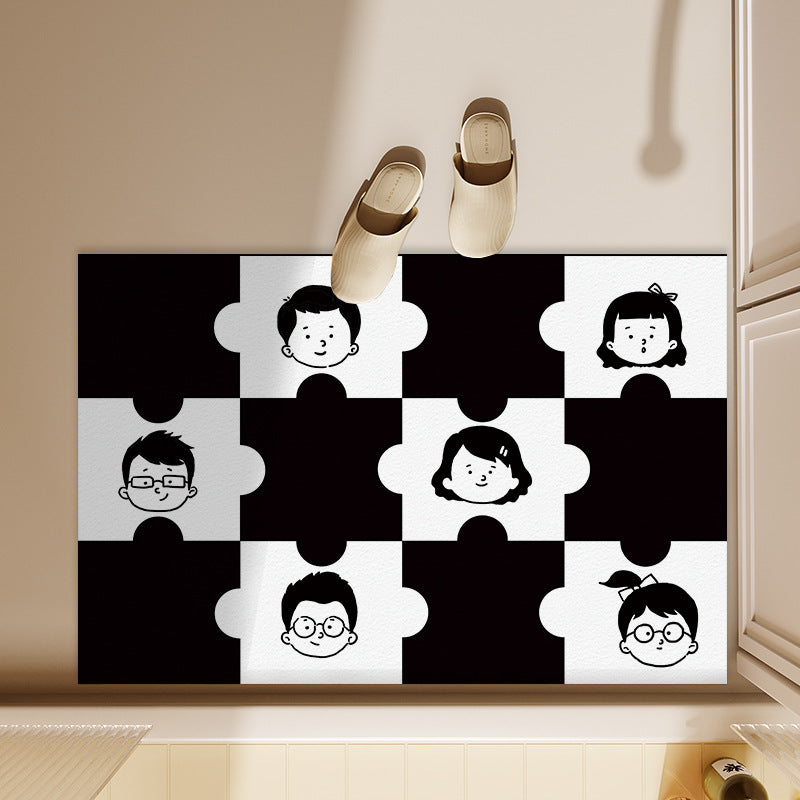 Fun-Themed Puzzle Design Area Mat