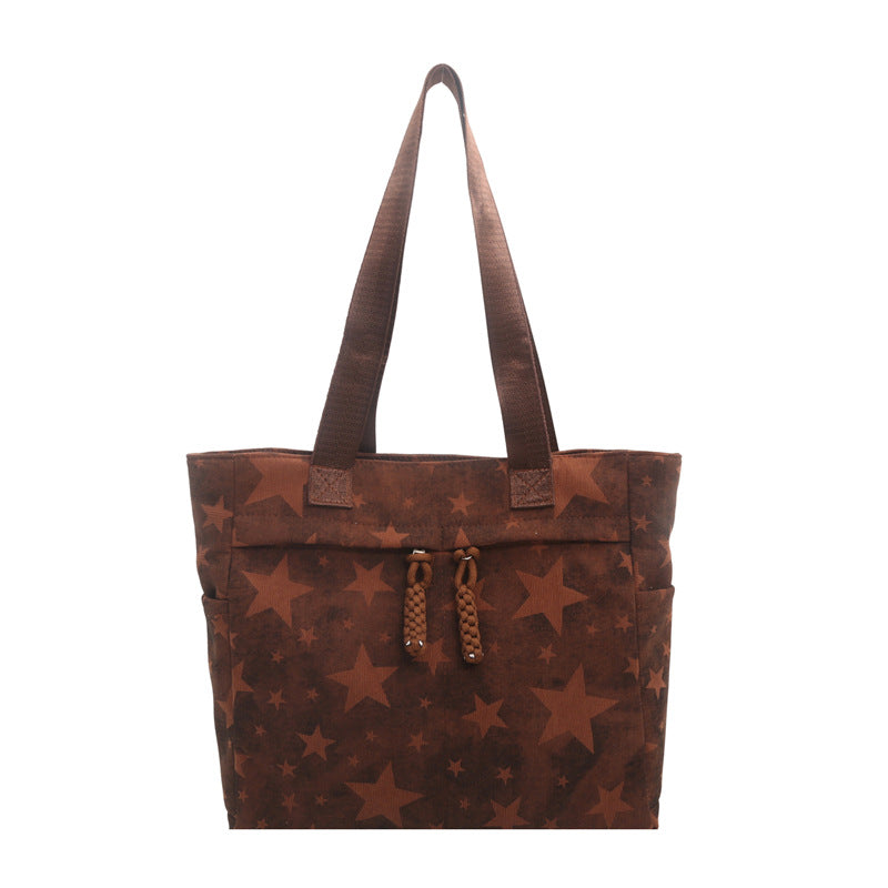 Stylish Star-Patterned Tote Bag