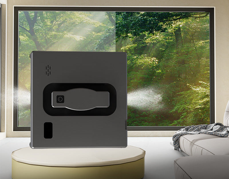 advanced robotic window cleaning system with remote control and safety tether Kalsten