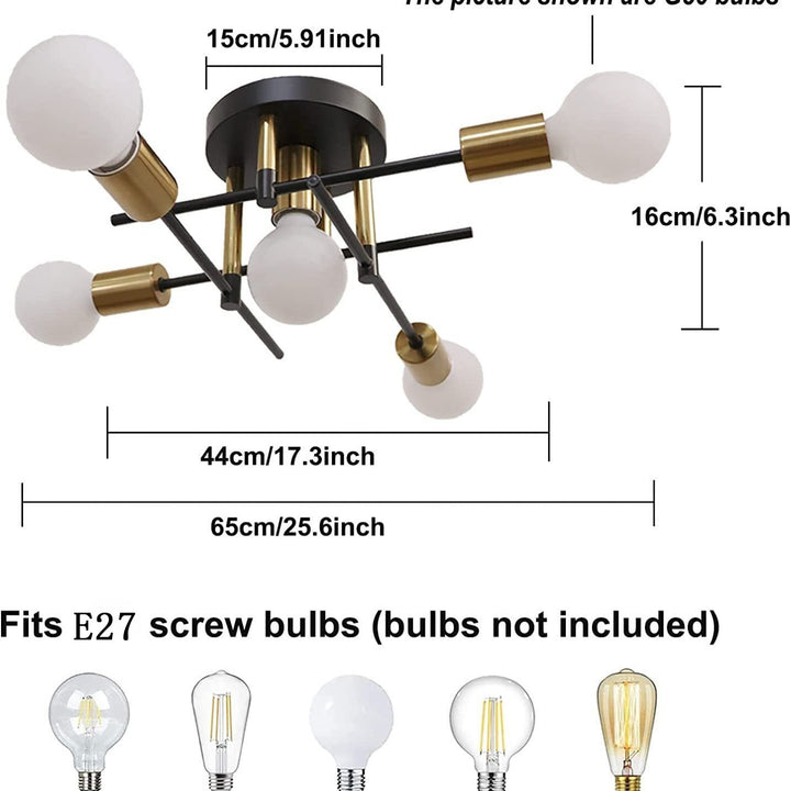 Modern Industrial Ceiling Fixture