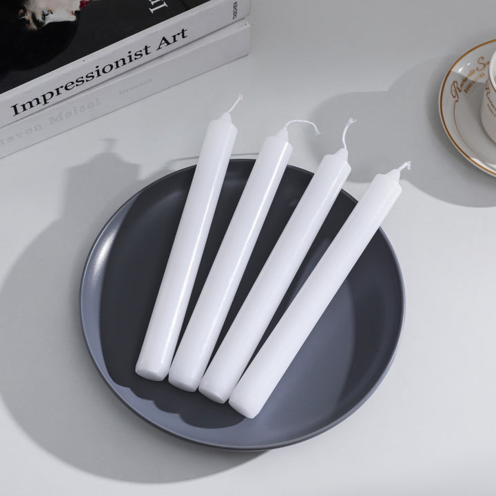Pressed Crystal-Style Ribbed Glass Taper Candle Holder Kalsten