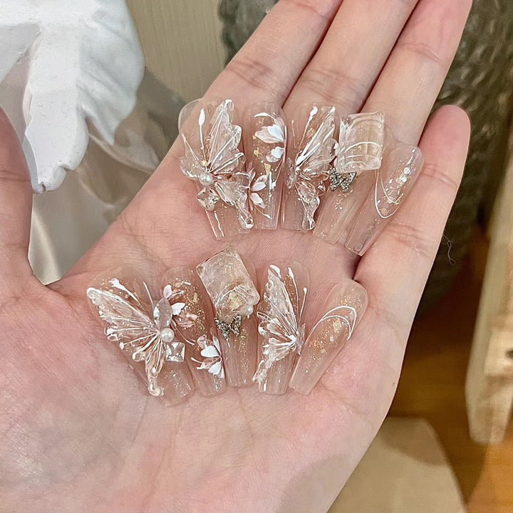 Premium Glossy Almond-Shaped Press-On Nails Kalsten 1789388672