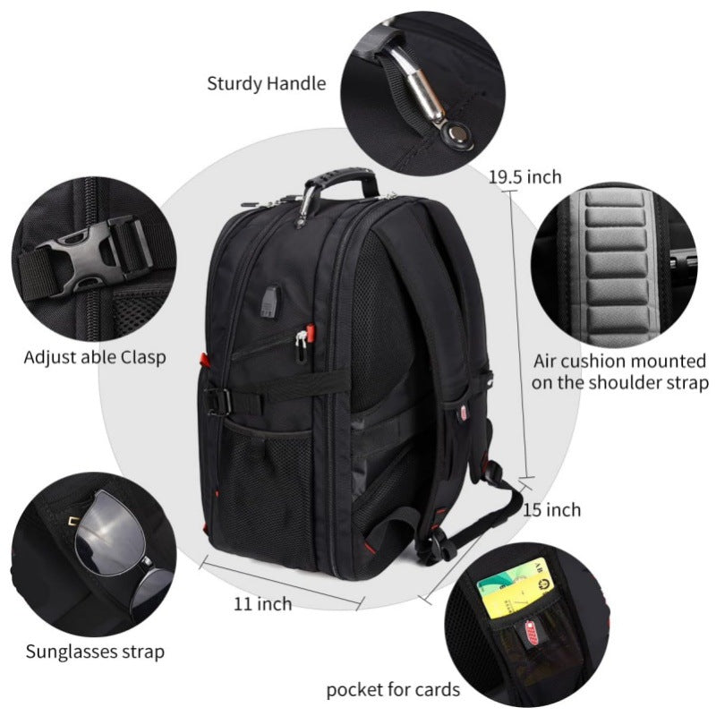 Ergonomic Laptop Backpack with Versatile Compartments and Padded Back Kalsten