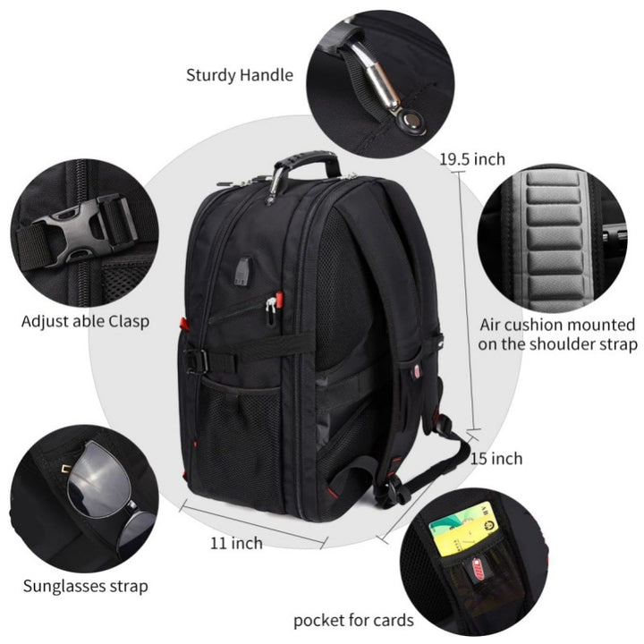 Ergonomic Laptop Backpack with Versatile Compartments and Padded Back Kalsten