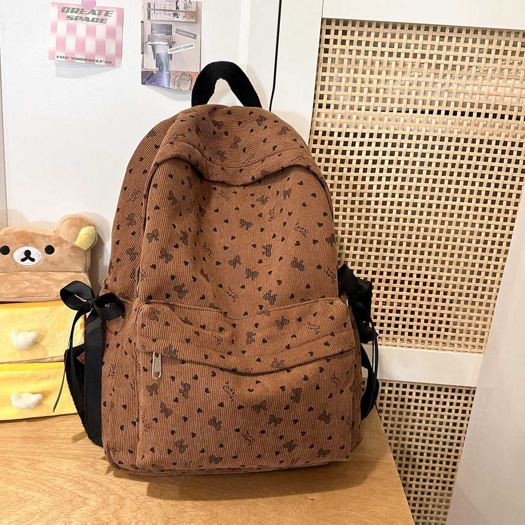 Cute Character-Embellished Casual Backpack Kalsten