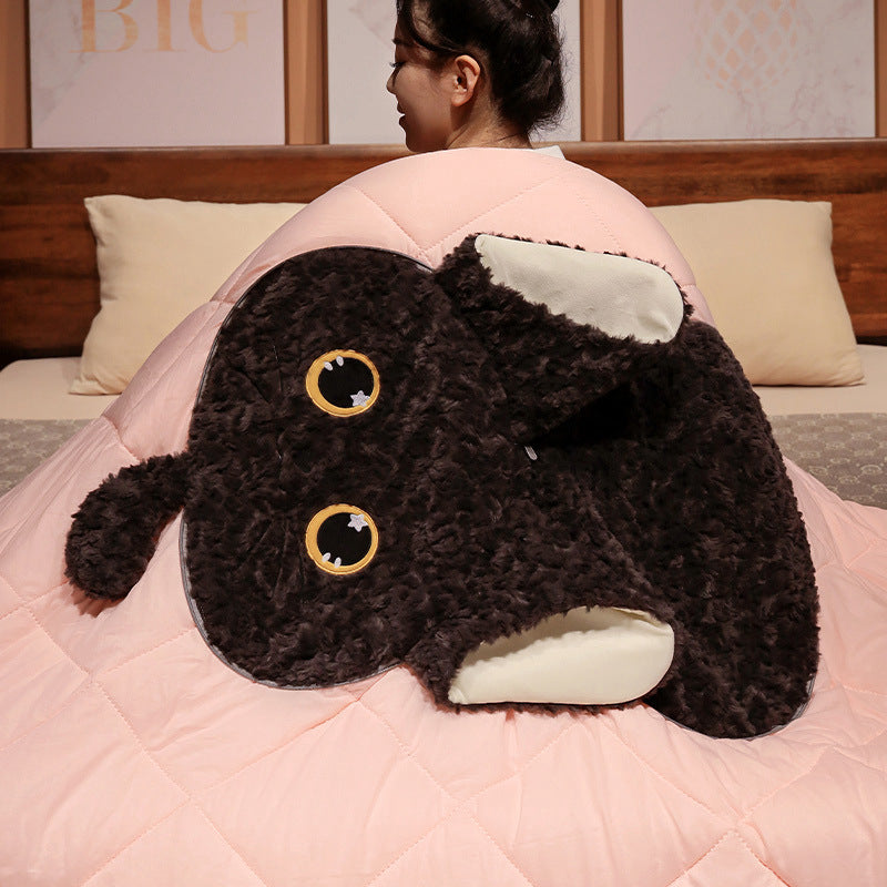 Plush pillow and blanket set