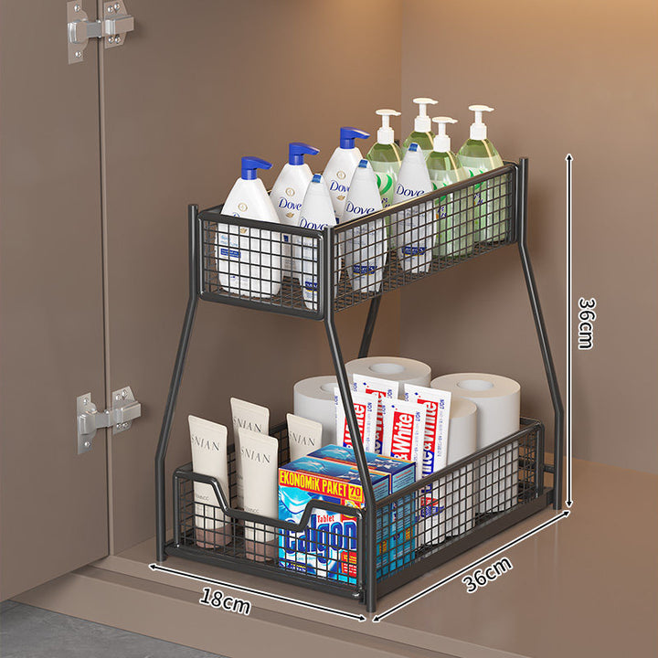 Two-Tier Under-Shelf Storage Organizer Kalsten