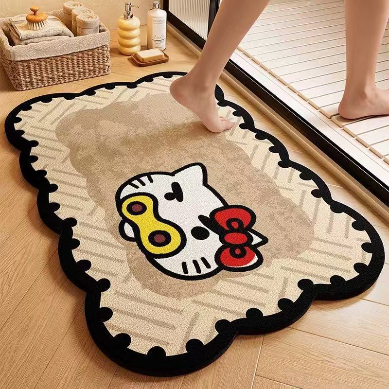 Cartoon-Themed Plush Bath Mat