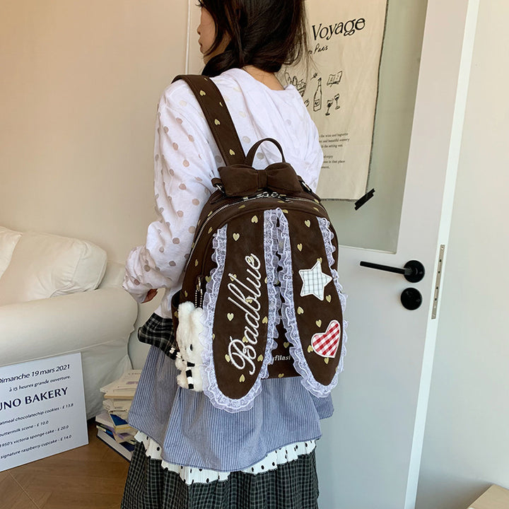 Decorative Bunny-Ear Mini Backpack Kalsten