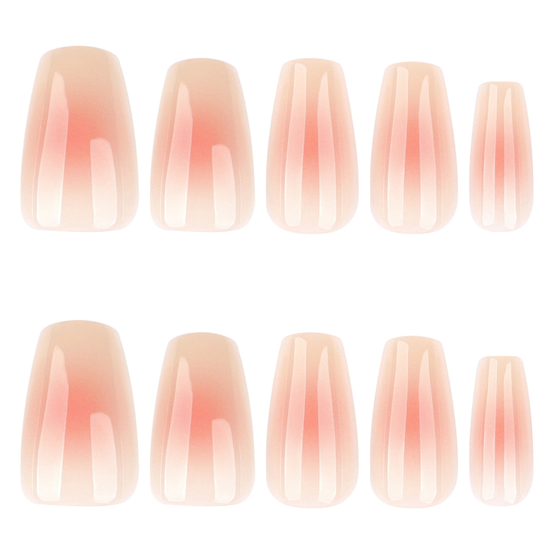 Elegant Gel Nails with Naturally Glossy Finish Kalsten