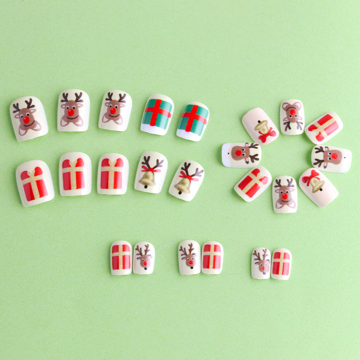 Whimsical Holiday-Themed Press-On Nails Kalsten
