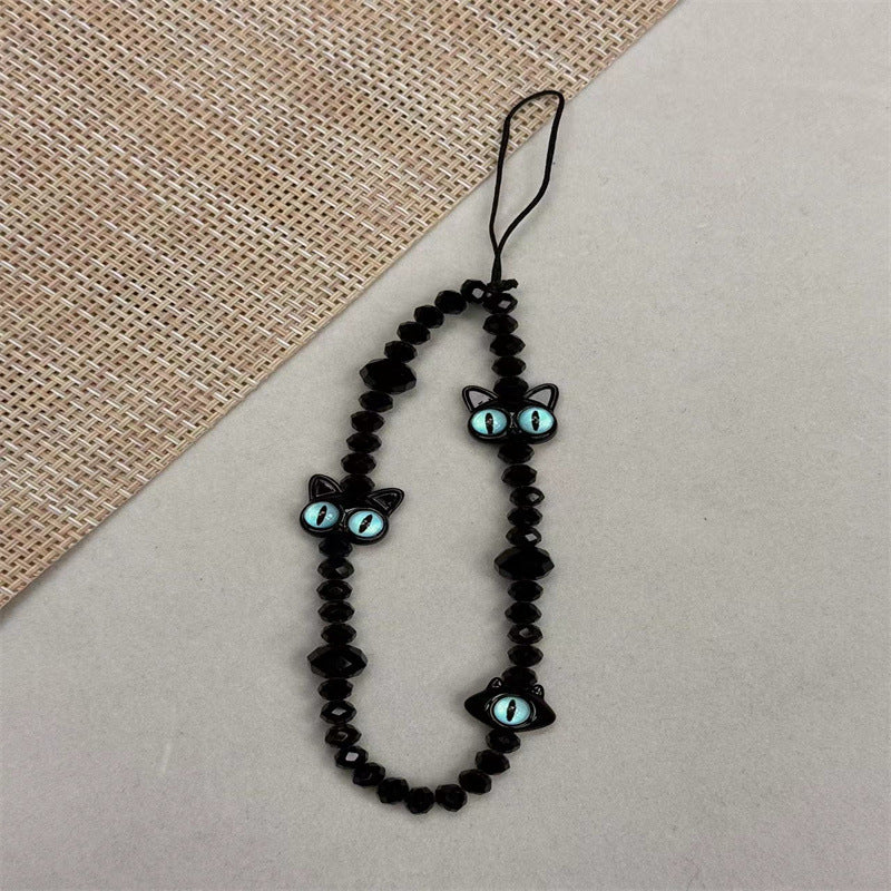 Cat-Themed Beaded Eyewear Holder Kalsten