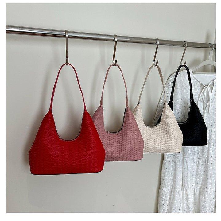 Textured Woven Shoulder Bag Kalsten