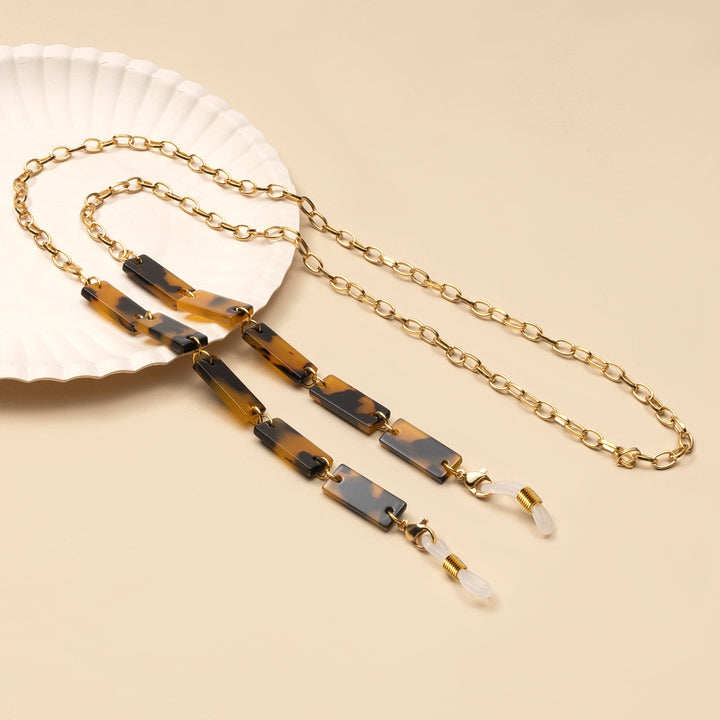 Chunky Abstract Pattern Eyewear Chain kalsten