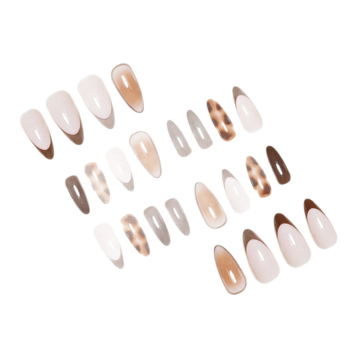 Artistic Stiletto Press-On Nail Set with Modern Design Kalsten