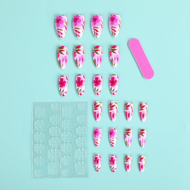 Artificial nails with exciting floral design Kalsten