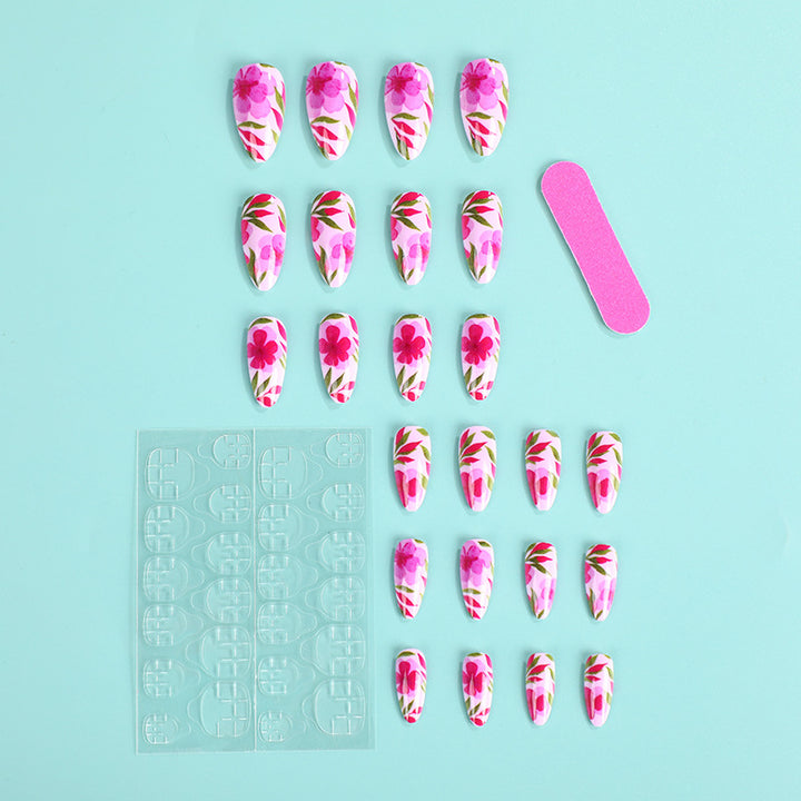 Artificial nails with exciting floral design Kalsten