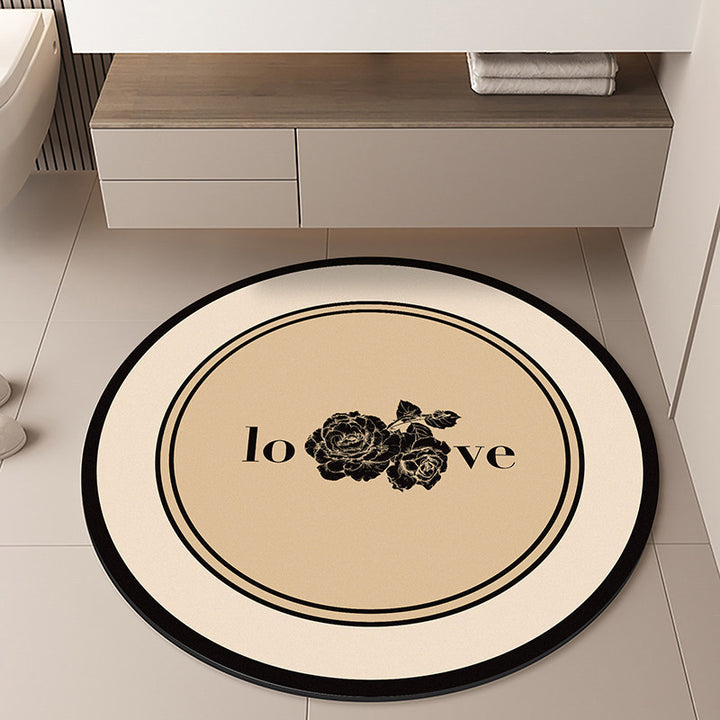 Moon-Themed Round Area Rug