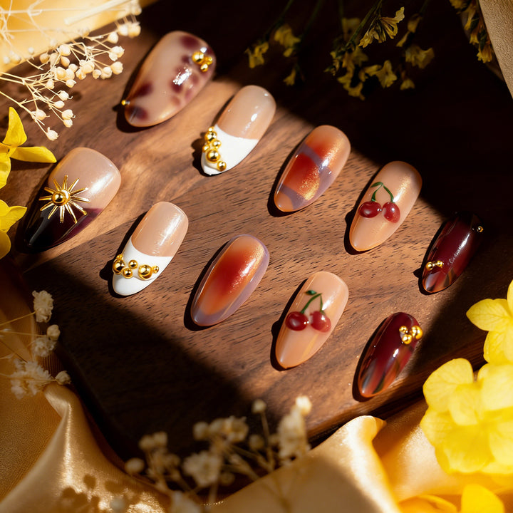 Decorative Resin Press-On Nail Art Set Kalsten