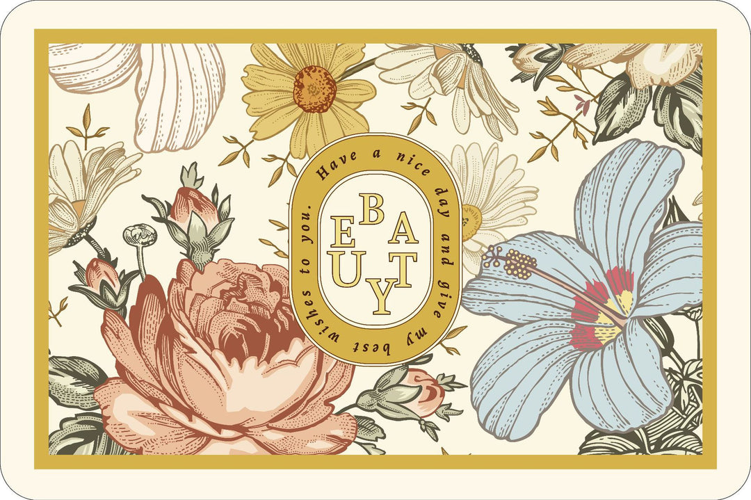 Inspirational Floral Quote Floor Mat Kalsten
