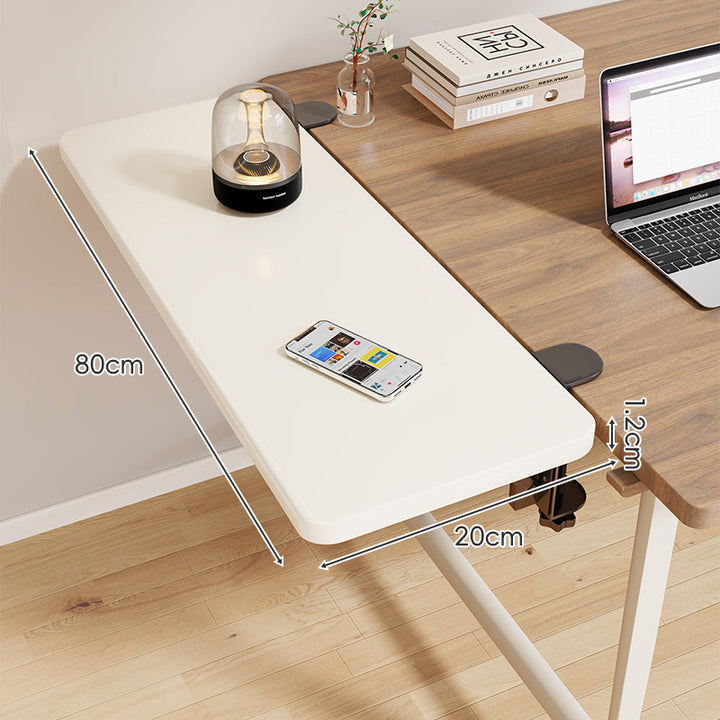 Clamp-On Adjustable Under-Desk Extension Work Surface