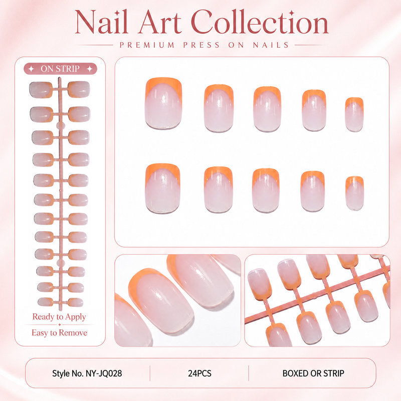 Acrylic nail set with colorful gradients Kalsten