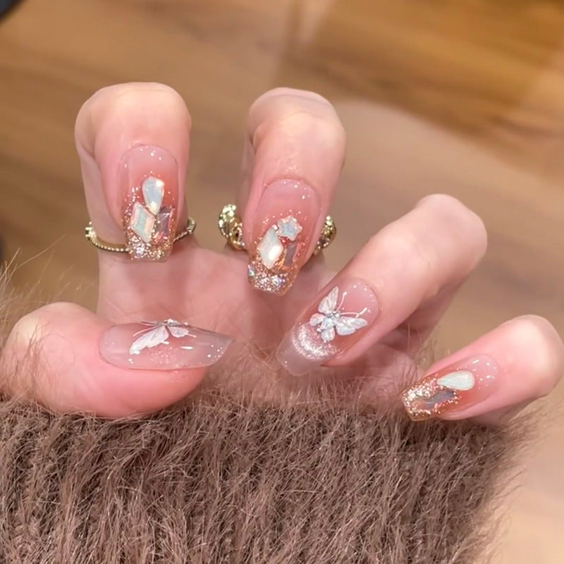 Premium Glossy Almond-Shaped Press-On Nails Kalsten 1789388672