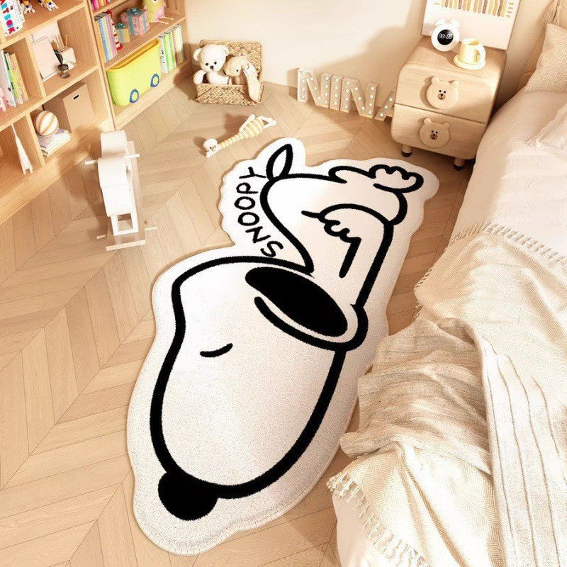 Cartoon Character Plush Area Rug for Home
