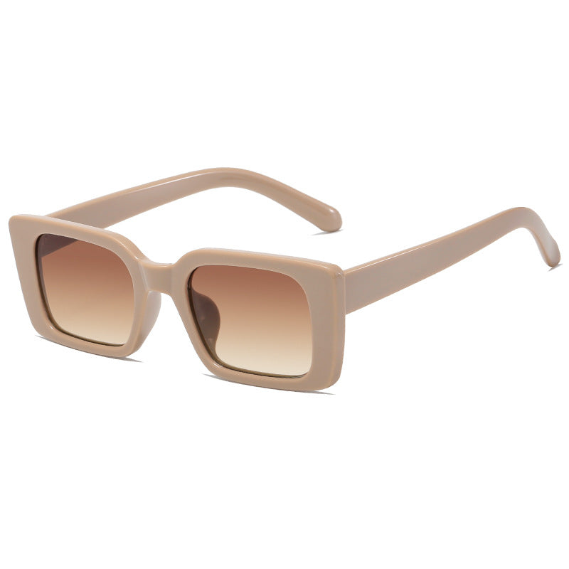 Women's fashionable square sunglasses with wide, glossy frame Kalsten
