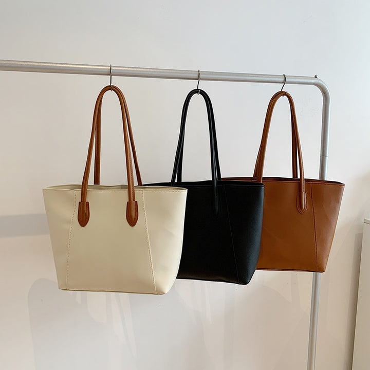 Minimalist Faux Leather Tote Bag Kalsten