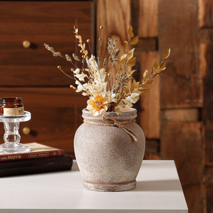 Rustic ceramic plant decoration Kalsten