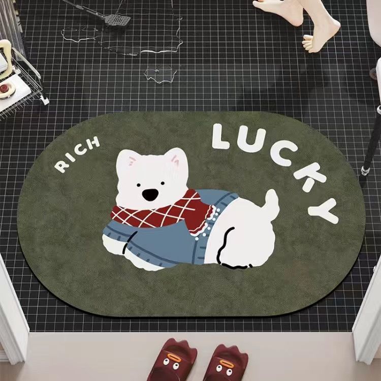 Cartoon-Themed Plush Area Mat