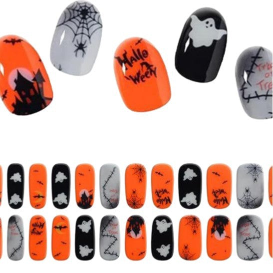 Halloween-Inspired Nail Art Wraps