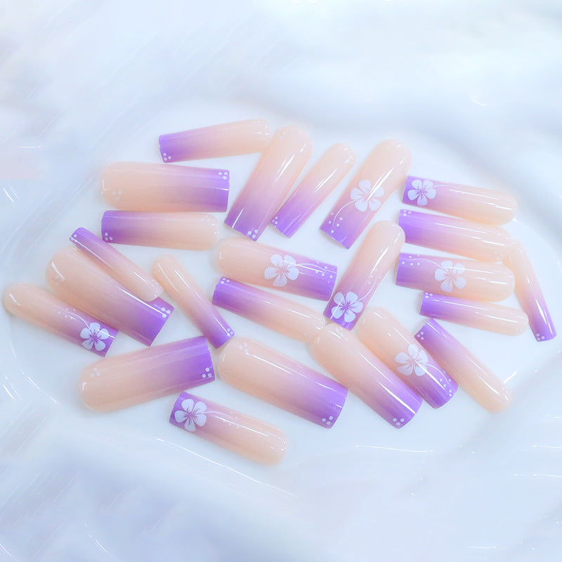 Decorative Floral Acrylic Nail Design Kalsten