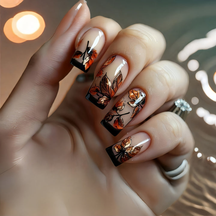 Artificial nails in artistic floral design Kalsten