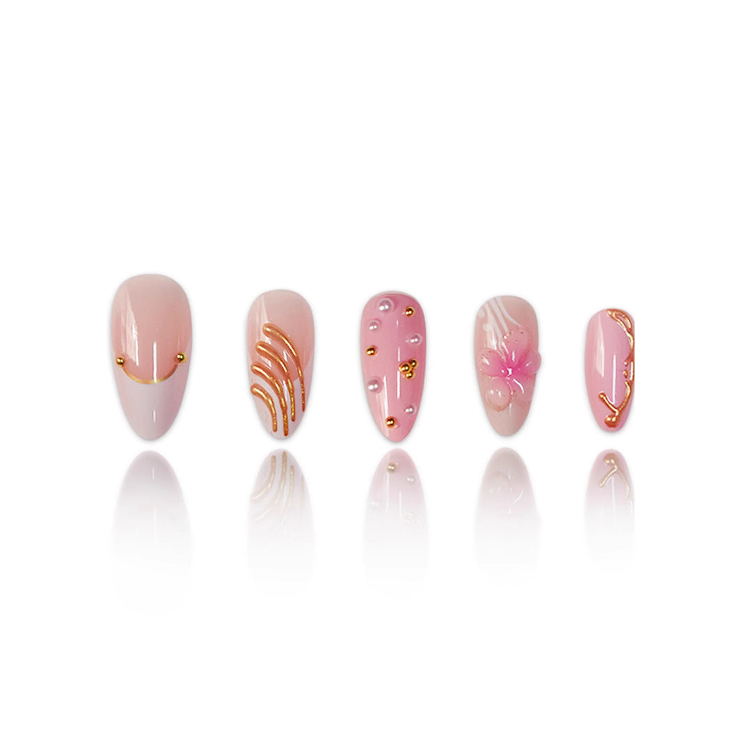 Artistic Floral Nail Art Enhancements Kalsten