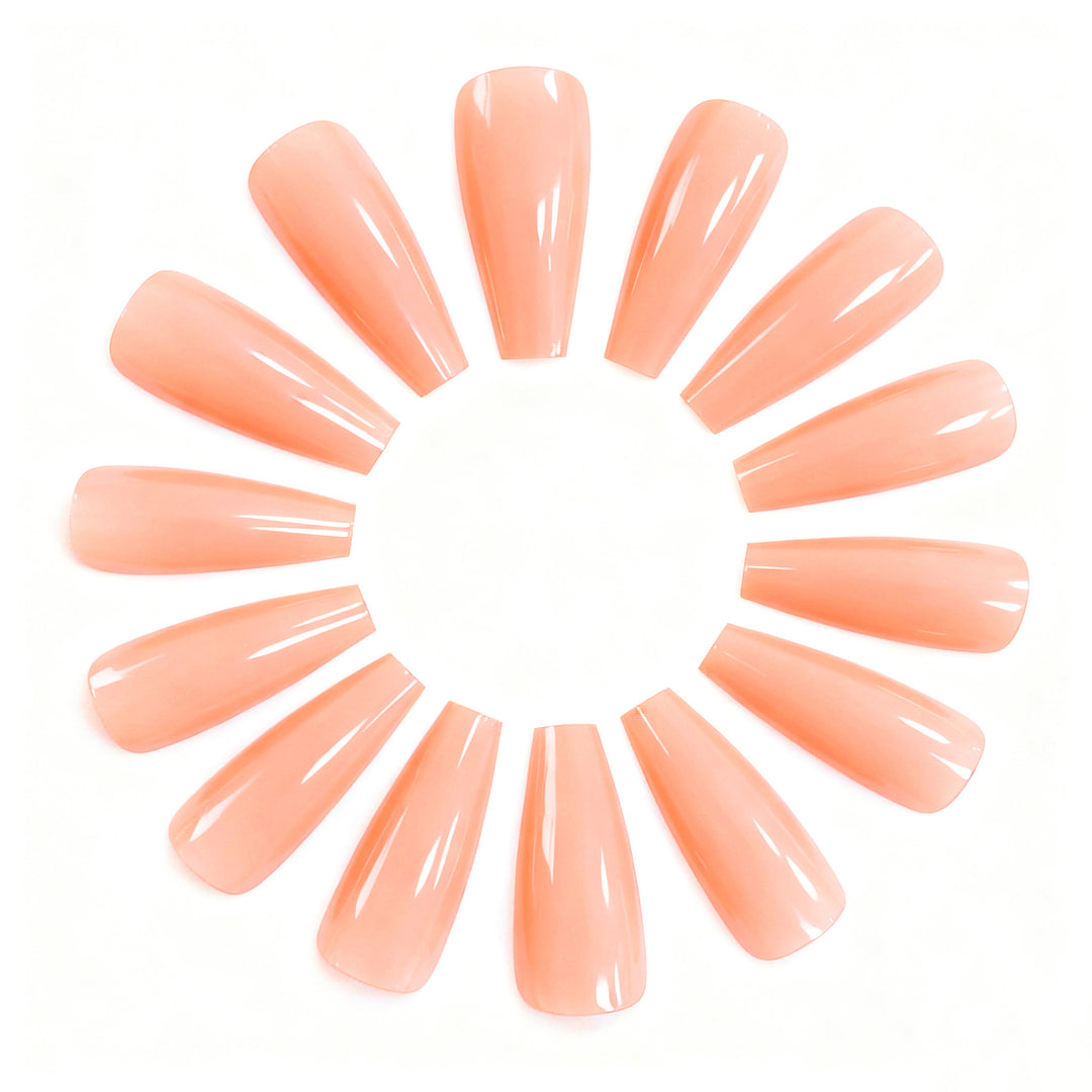 Elegant Glossy Acrylic Nail Extensions Kalsten