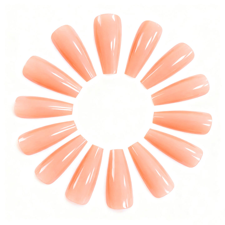 Elegant Glossy Acrylic Nail Extensions Kalsten