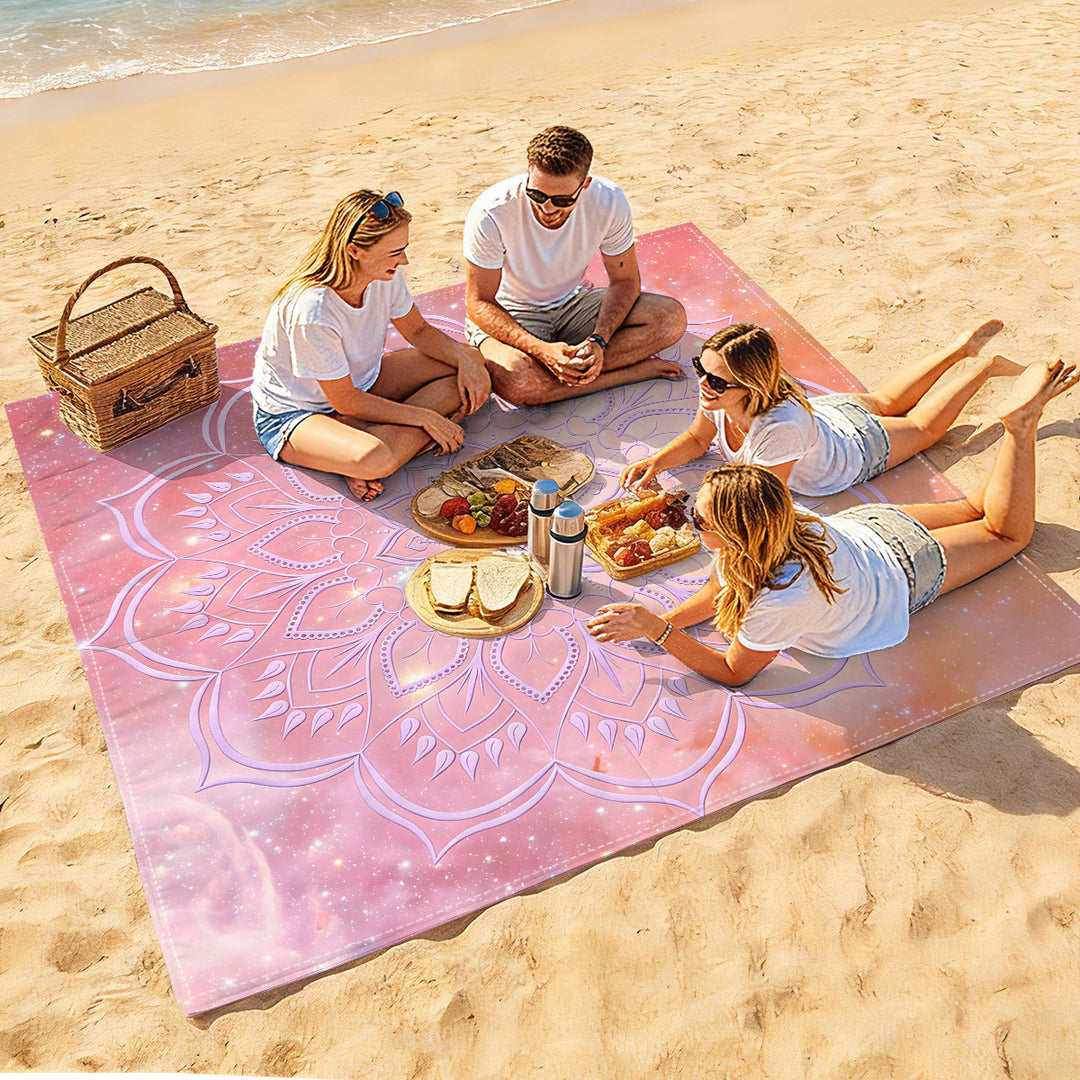 Mandala Design Beach Mat Kalsten