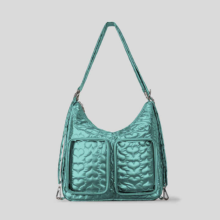Quilted Heart Pattern Handbag